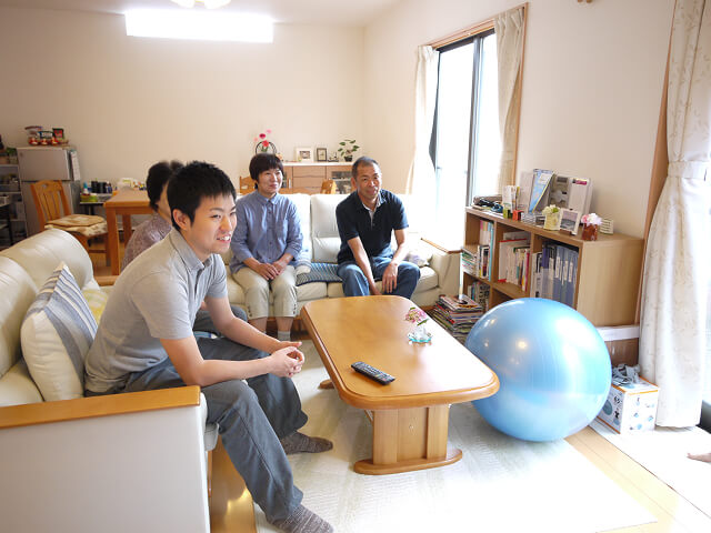 ワンフロアに家族が集う平屋