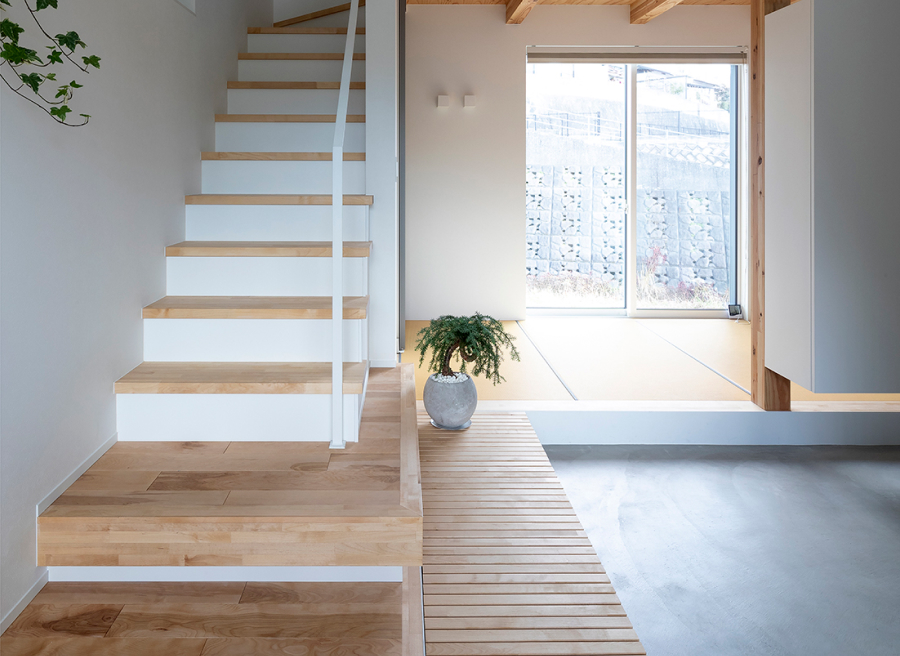 家中がゆるやかにつながる空間設計