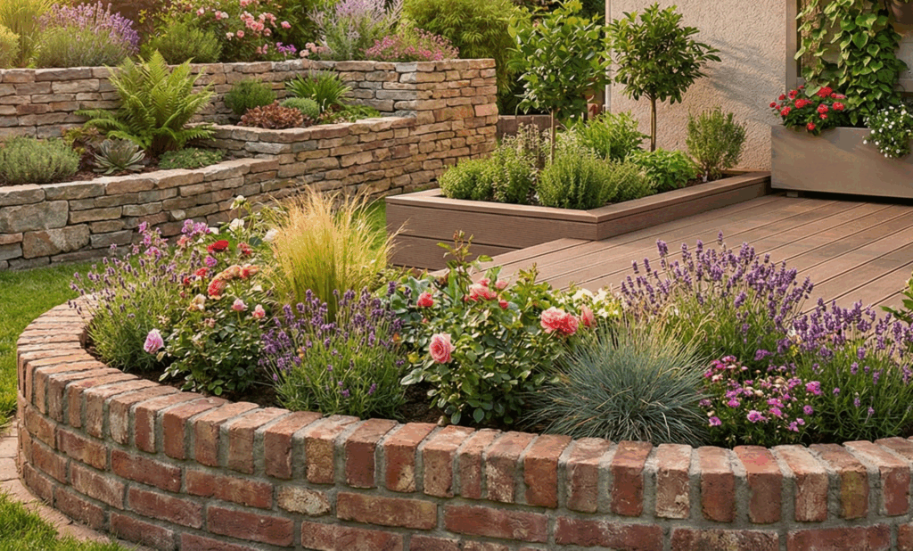外構に彩りを添える花壇の素材とデザインの可能性